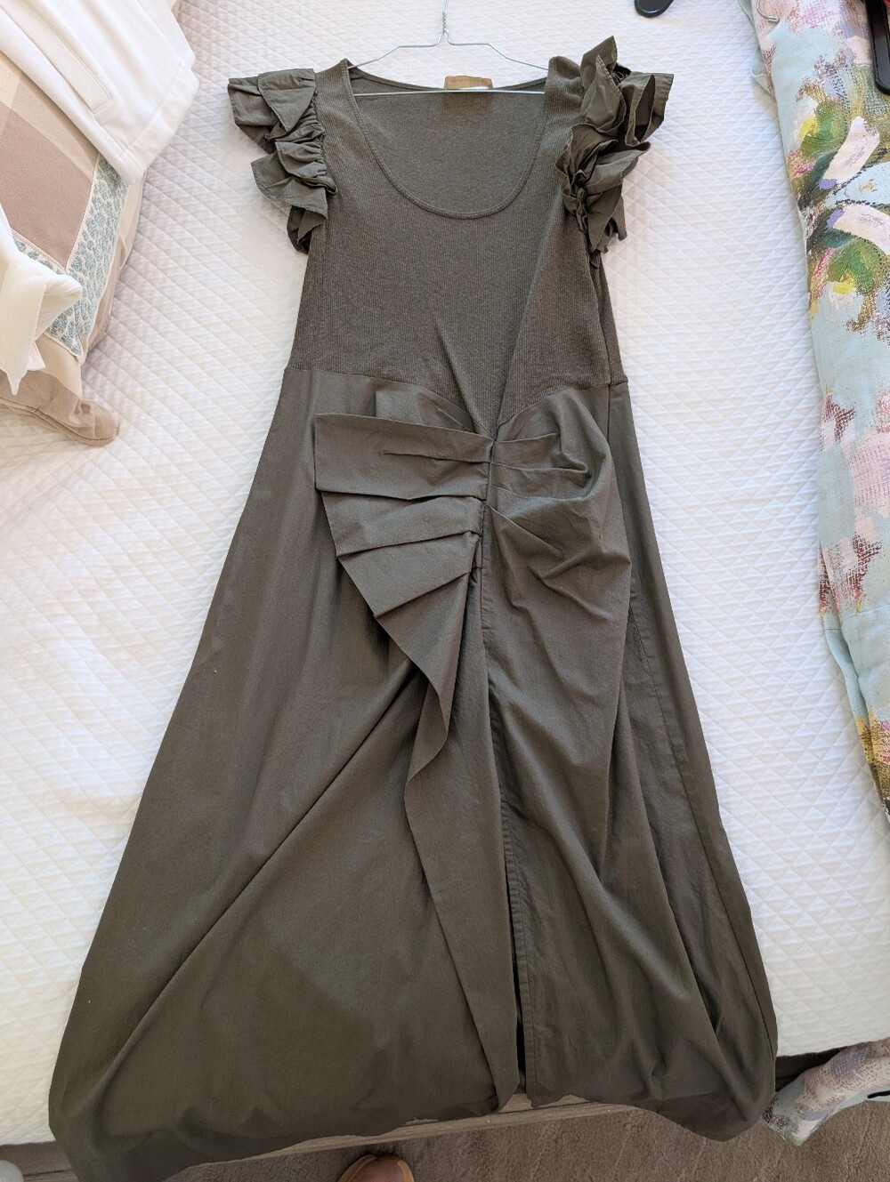 Ulla Johnson Olive Green Dress